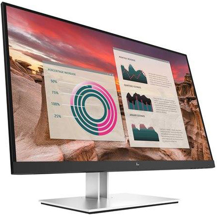 HP MONITOR 27" ? E27U G4 BUSINESS ? E ? IPS LED ? QHD 2560 X 1440 ? 5MS ? 250 NITS ? ANTIGLARE ? EYE EASE ? HEIGHT ADJUSTABLE ? PIVOT ? SWIVEL ? TILT ? 4 X USB 3.2 ? USB TYPE-C ? HDMI ? DISPLAY PORT ? BLACK