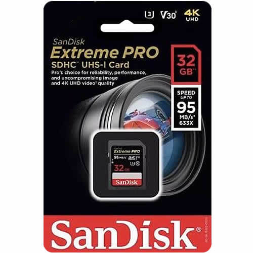SANDISK EXTREME PRO SDHC 32GB 95MB/S
