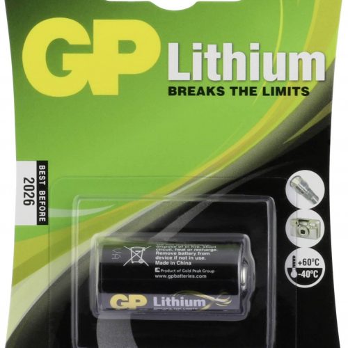 GP BATTERIES DL123A CAMERA BATTERY CR123A LITHIUM 1400 MAH 3 V