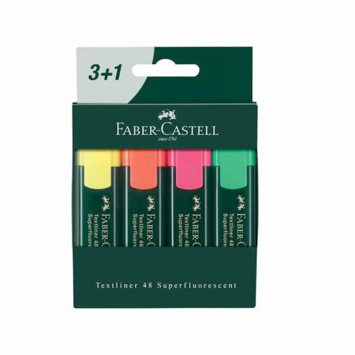 FABER CASTELL SET TEXTLINER 3 + 1 GIFT