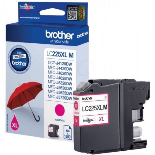 GENUINE BROTHER INK CARTRIDGE LC-225XLM MAGENTA HIGH YIELD 11.8ML ~ 1200 PAGES