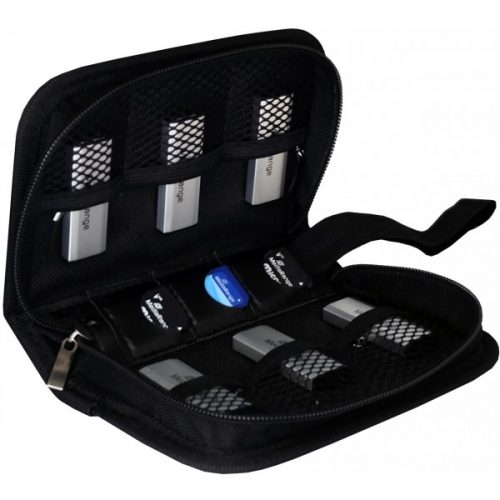 MEDIARANGE FLASHDRIVE WALLET BOX98 6x USB & 3x SD CARD CASE POUCH