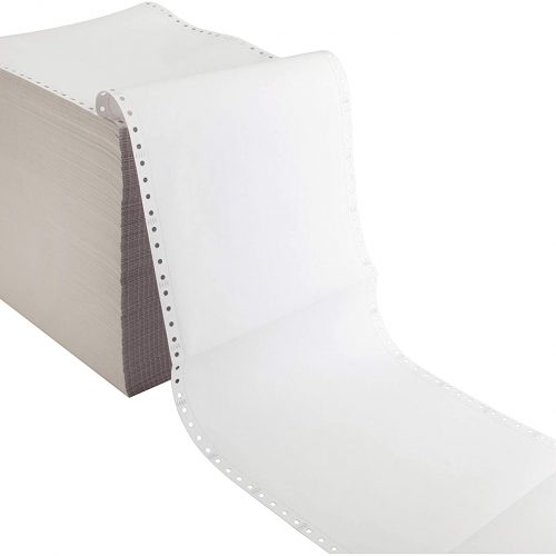 PLAIN PAPER PERFORATED 11"x24cm / 2-PLY PLAIN YELLOW
