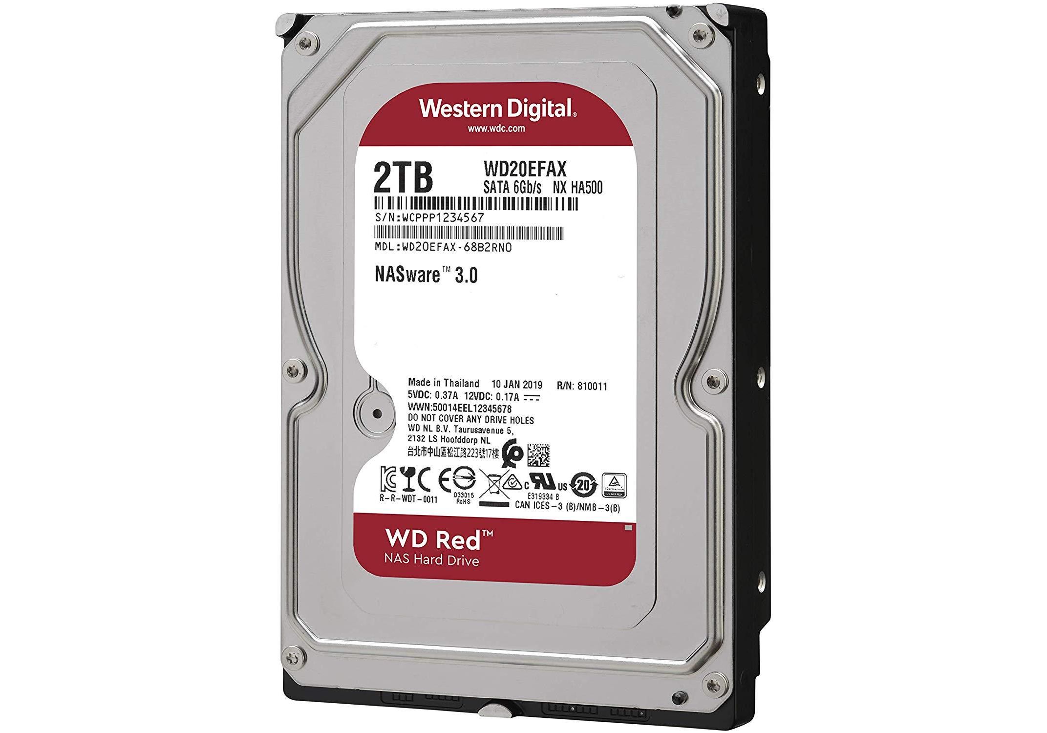 WESTERN DIGITAL WD20EFAX HDD 2TB RED NAS 3.5" SATA3 6GB/S