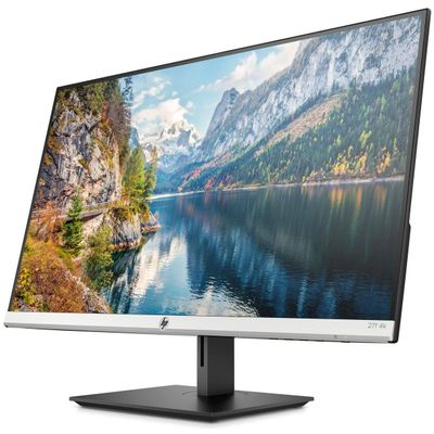 HP MONITOR 27" 27f HOME ? G ? IPS LED 4K UHD 3840 X 2160 ? 5MS ? 300 CD?M? ? ANTIGLARE ? TILT ? HEIGHT ADJUSTABLE ? DISPLAY PORT ? 2X HDMI ? SILVER BEZEL ? BLACK STAND
