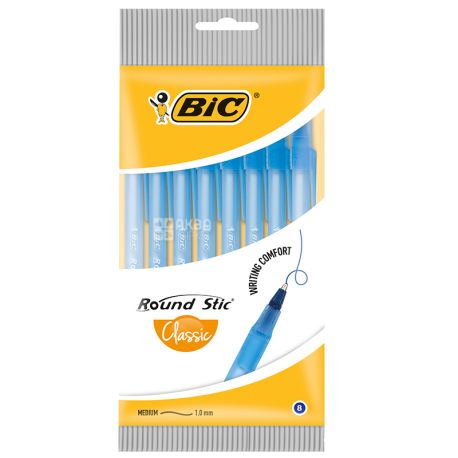 BIC ROUND STICK CLASSIC 8 PIECES