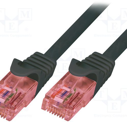 GR KABEL BC-350K 0,5m CAT6 UTP PATCH CABLE BLACK