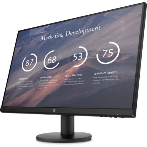 HP MONITOR 27" P27V G4 BUSINESS A+ FHD IPS 1920x 1080 5MS 300 NITS, ANTIGLARE, TILT VGA. HDMI, 3YW, BLACK