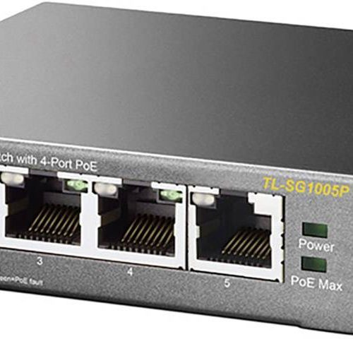 TP-LINK TL-SG1005P 5-PORT GIGABIT DESKTOP SWITCH WITH 4-PORT POE