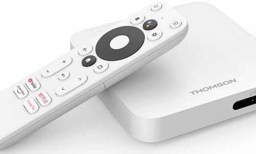 THOMSON THA100 4K ANDROID TV BOX STREAMING UHD HDMI FIBER
