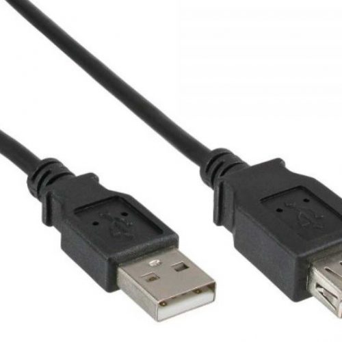 INLINE NR. 34618B USB 2.0 CABLE ST/BU TYPE A MALE TO TYPE A FEMALE - EXTENSION