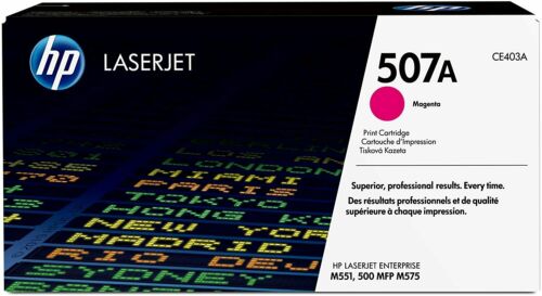 GENUINE HP CE403A 507A MAGENTA TONER CARTRIDGE