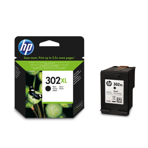 GENUINE HP F6U68AE 302XL BLACK INK CARTRIDGE