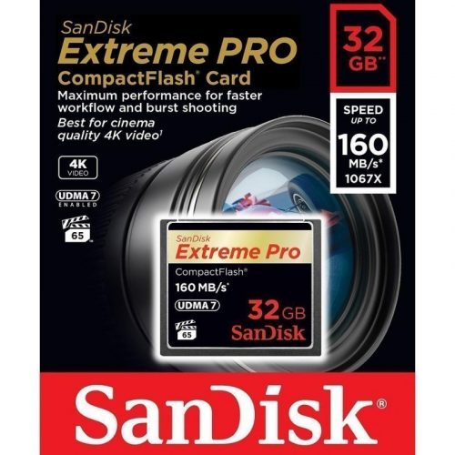 SANDISK EXTREME PRO COMPACT FLASH 32GB 160MB/S
