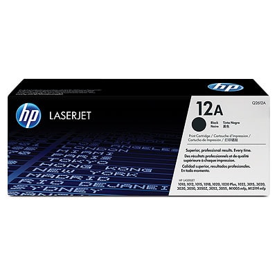 GENUINE HP Q2612A 12A BLACK TONER CARTRIDGE